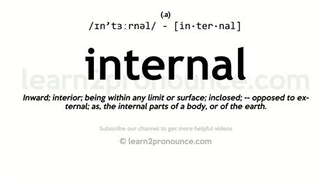 Internal Meaning .